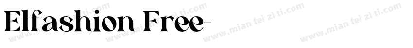 Elfashion Free字体转换